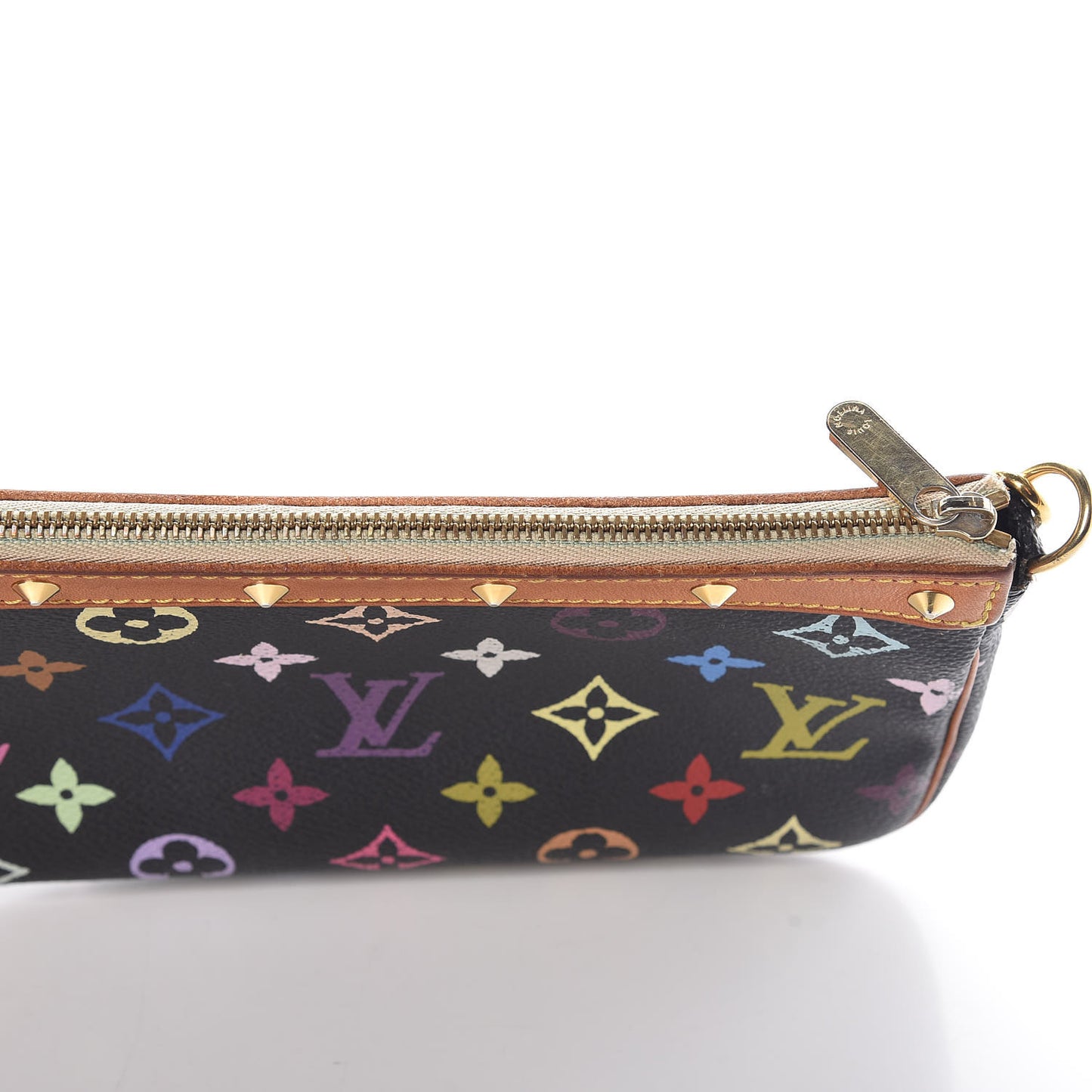 Monogram Multicolor Pochette Accessories Black