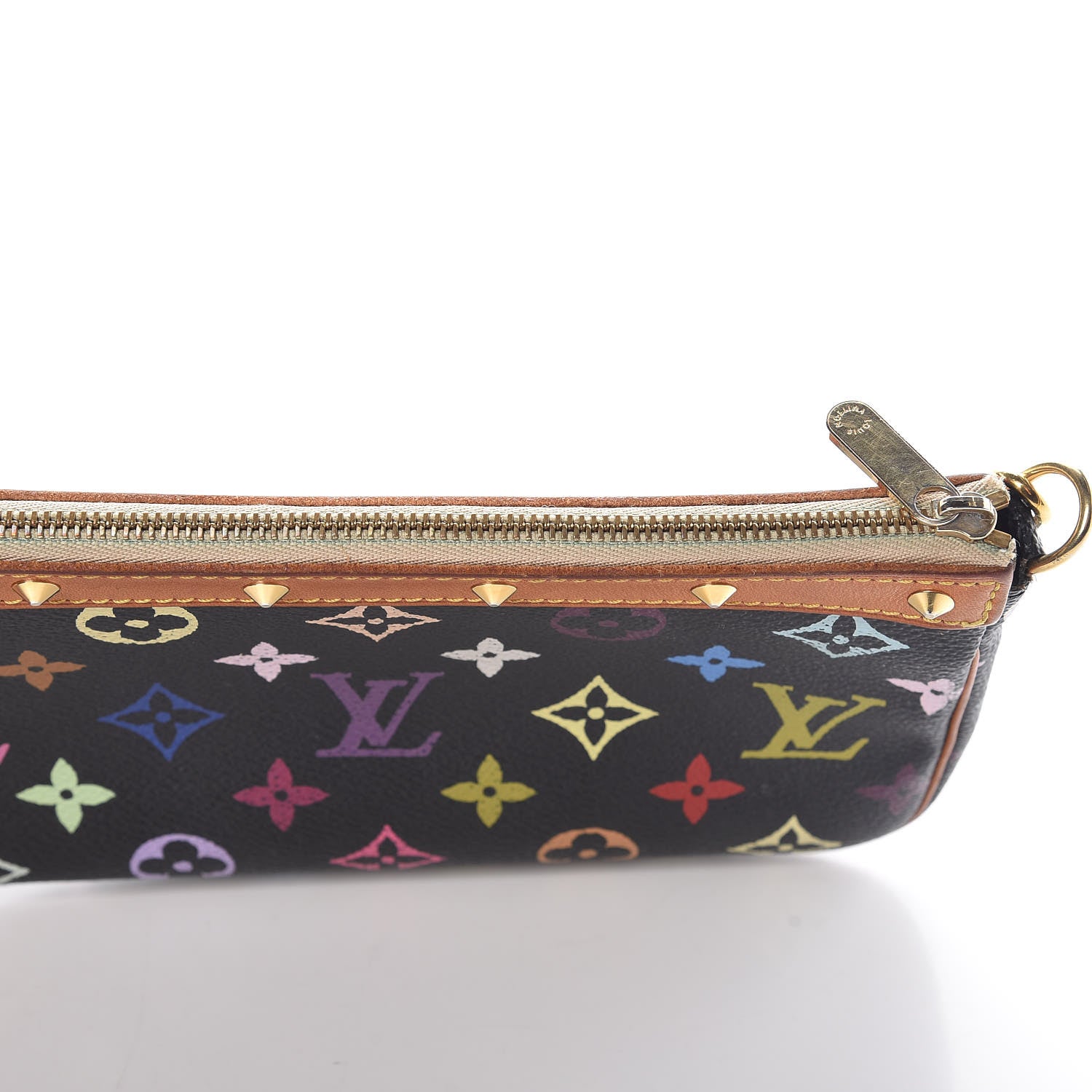 Louis Vuitton Monogram Multicolor Pochette Accessories Black 9 of 13