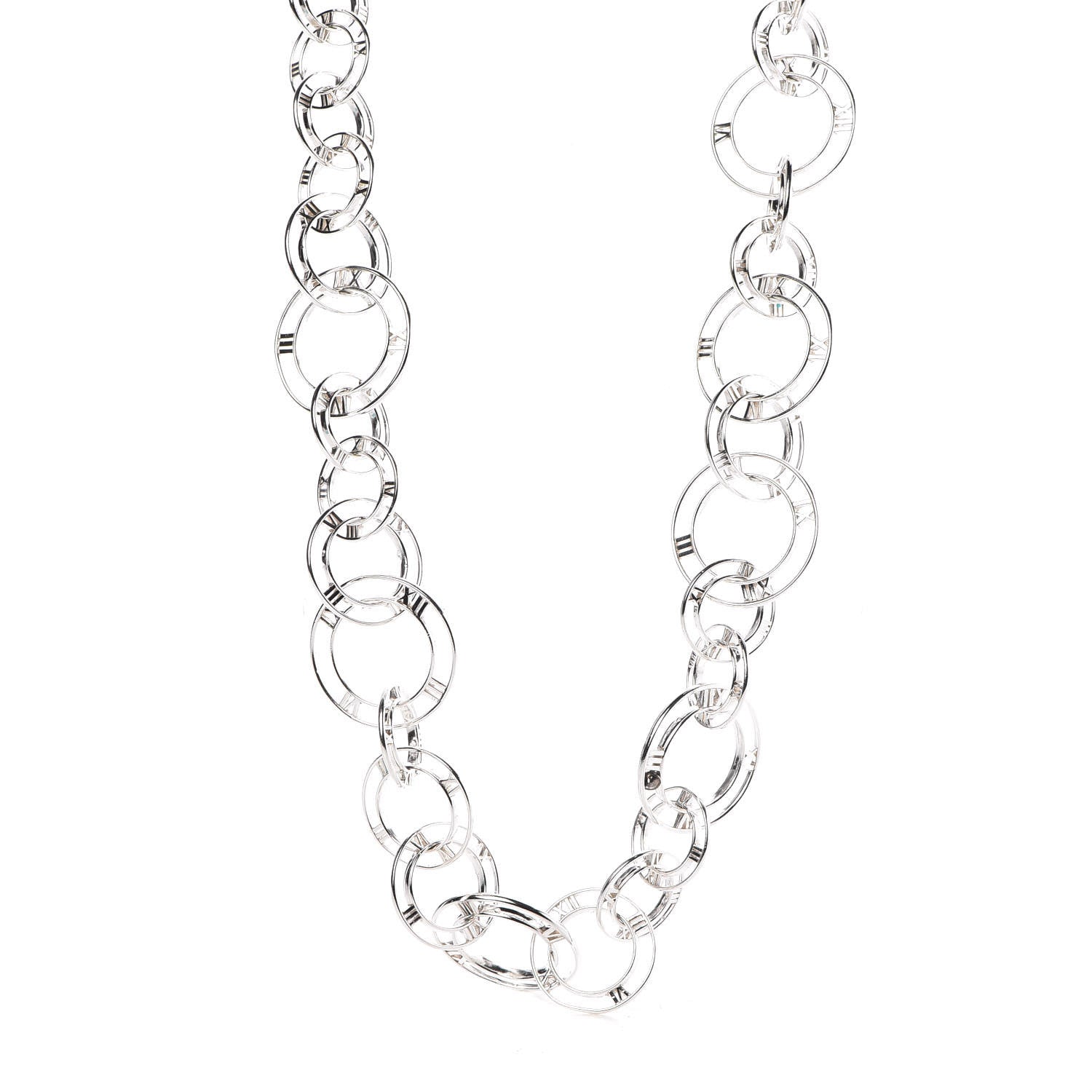 Tiffany Sterling Silver Atlas Link Necklace 1 of 5