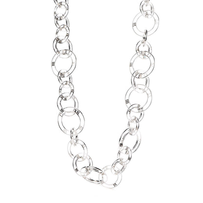Tiffany Sterling Silver Atlas Link Necklace 1 of 5