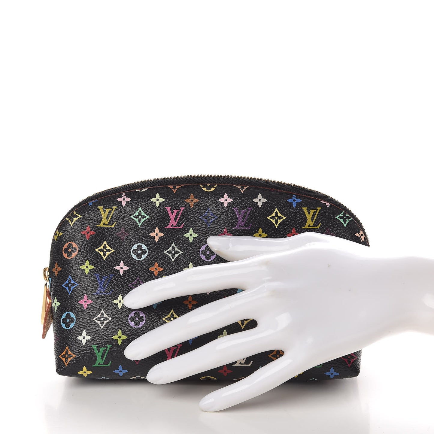 Monogram Multicolor Cosmetic Pouch Black Grenade