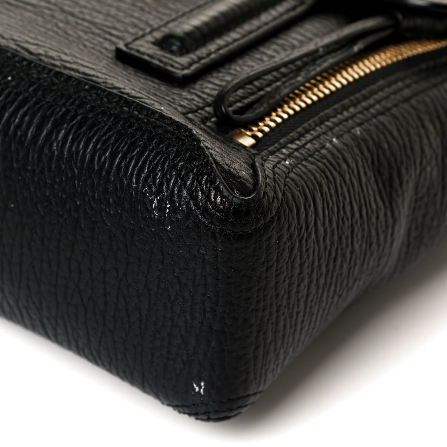 Textured Calfskin Mini Pashli Satchel Black