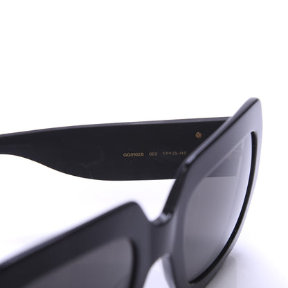 Gucci Square Frame GG0102S Sunglasses Glitter Gold 5 of 8