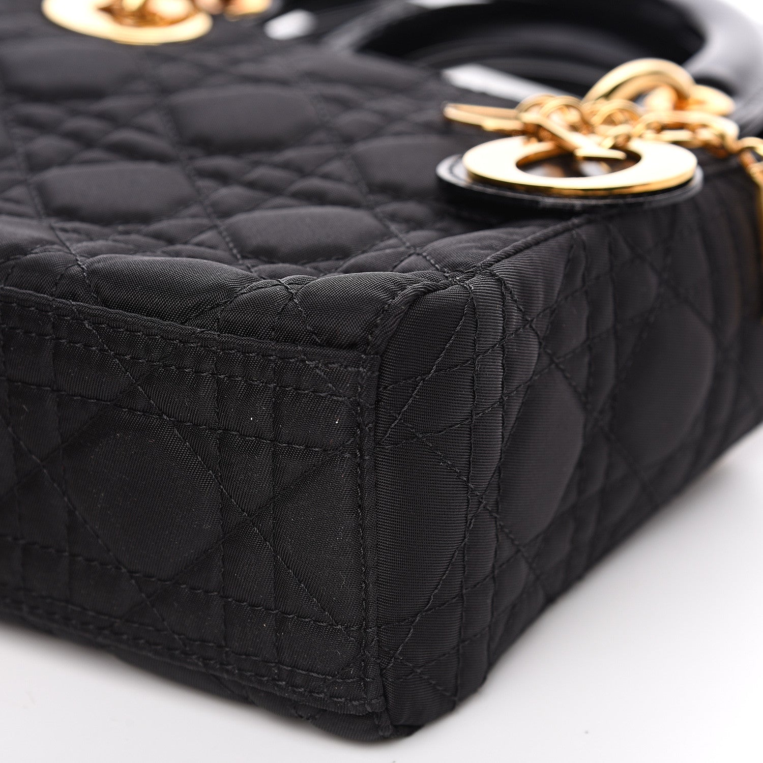 Christian Dior Nylon Cannage Mini Lady Dior Black 8 of 9