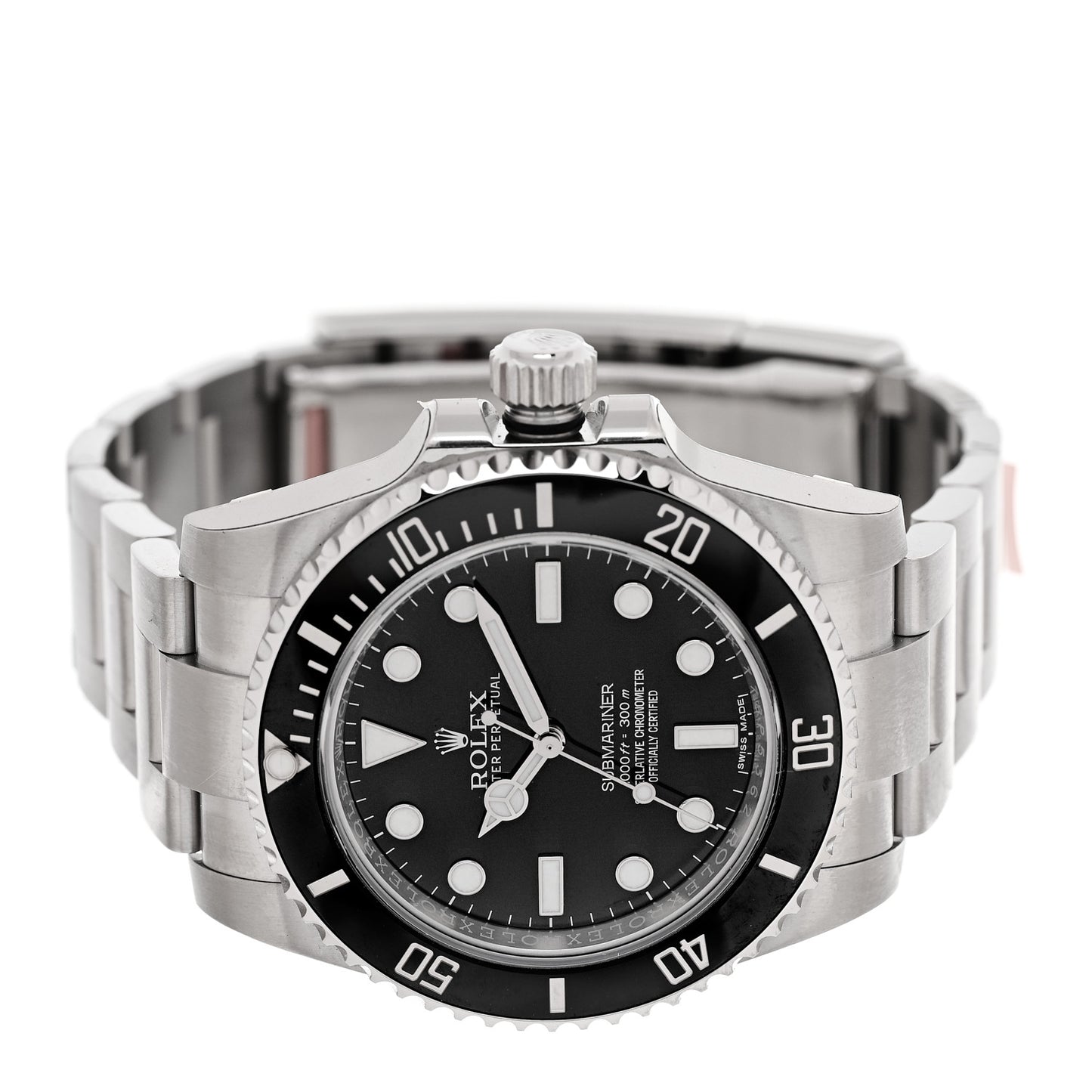 Stainless Steel 40mm Oyster Perpetual Submariner Watch Black 114060