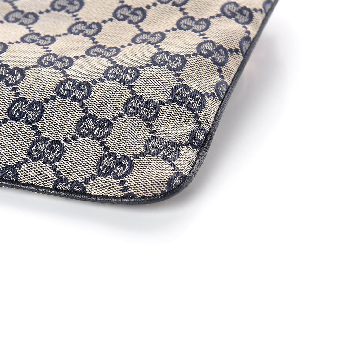 Monogram Web Small Flat Messenger Bag Navy