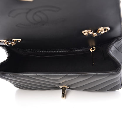 Chanel Calfskin Chevron Quilted Mini Statement Flap Black 7 of 10