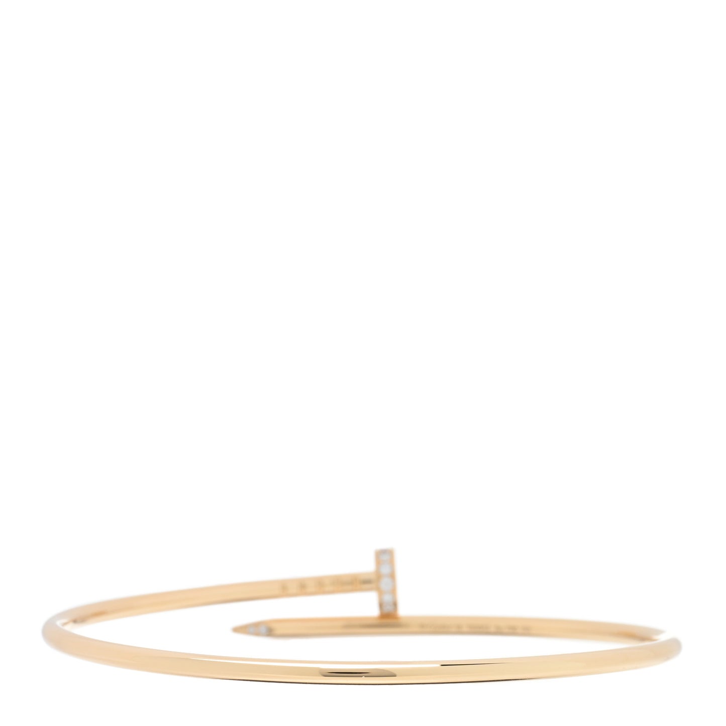 18K Yellow Gold Diamond Small Juste Un Clou Bracelet 18