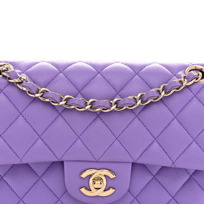 Chanel Caviar Quilted Small Double Flap Purple 8 of 12
