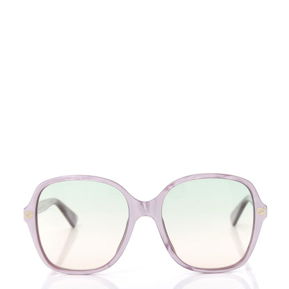 Gucci Acetate Square Frame GG0092S Sunglasses Purple 2 of 7