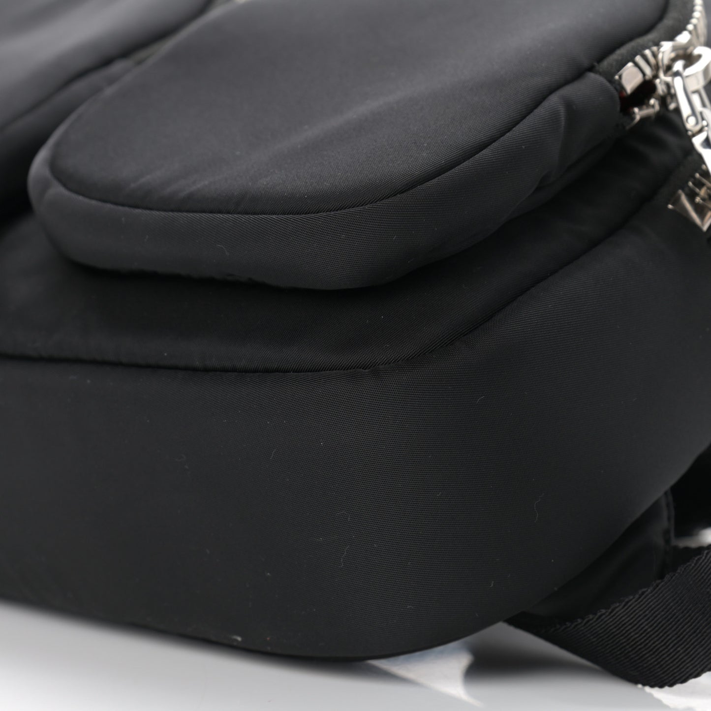 Tessuto Nylon Pocket Top Handle Cargo Backpack Black
