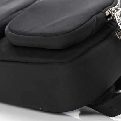 Prada Tessuto Nylon Pocket Top Handle Cargo Backpack Black 9 of 9