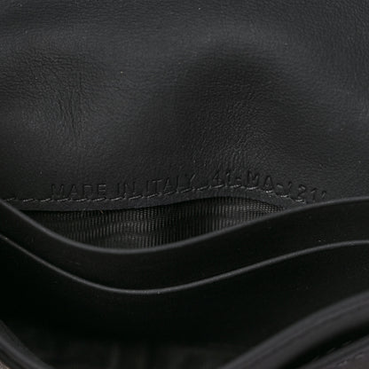 Christian Dior Ultra Matte Calfskin Saddle Card Holder Black 7 of 11