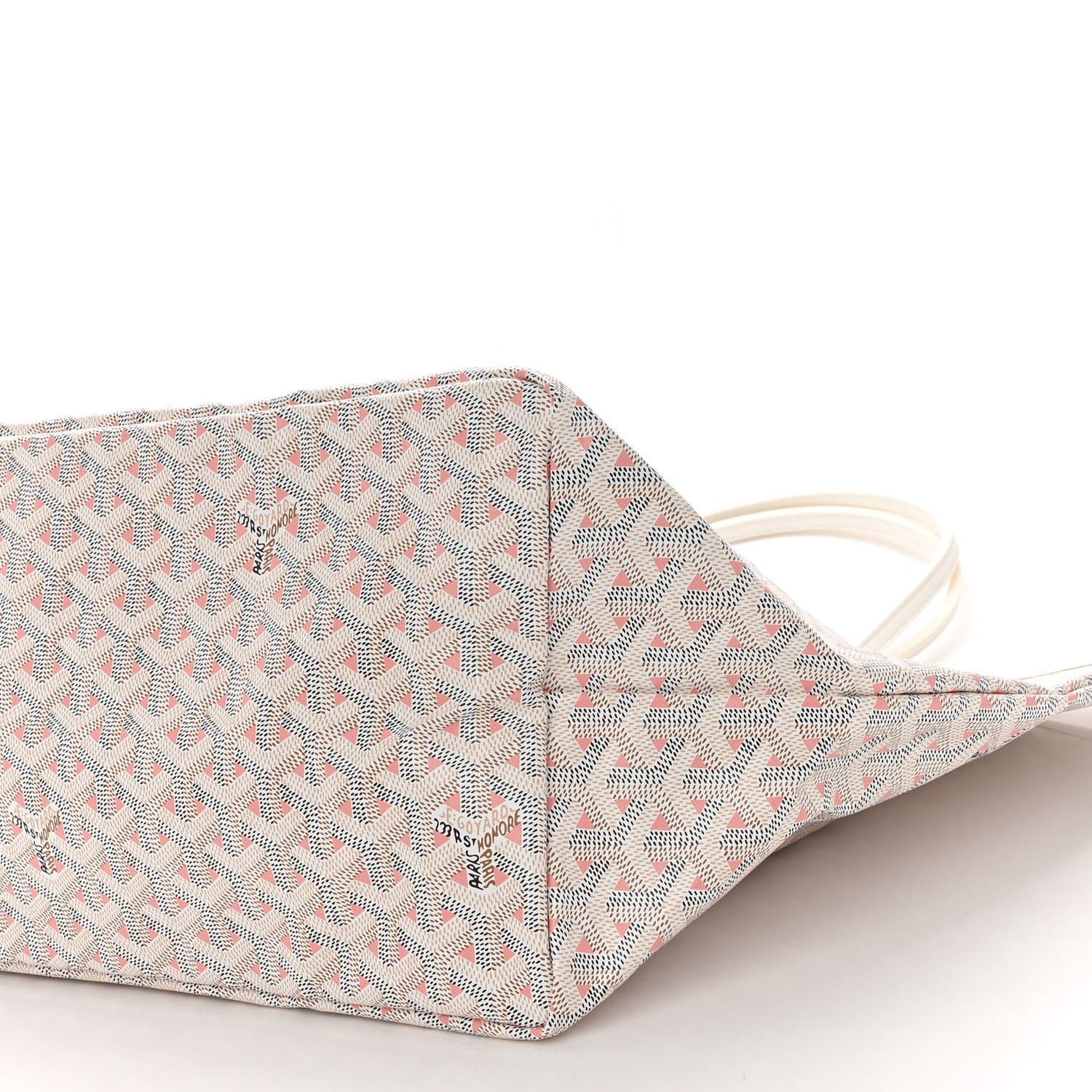 Goyard Goyardine Saint Louis Claire Voie GM White Pink 9 of 9