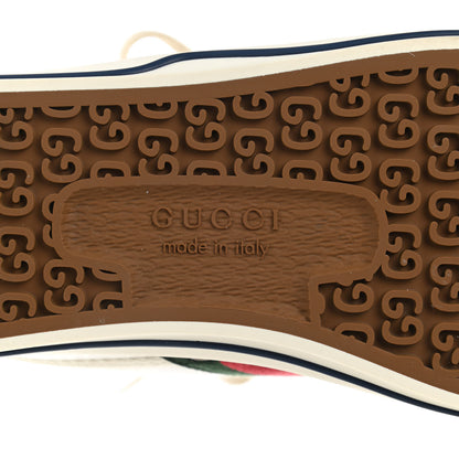 Gucci Jacquard Mini GG Monogram Web Womens 1977 Tennis High Top Sneakers 39 White 6 of 7