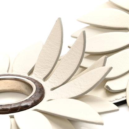 Fendi Calfskin Flower Strap You White 6 of 7