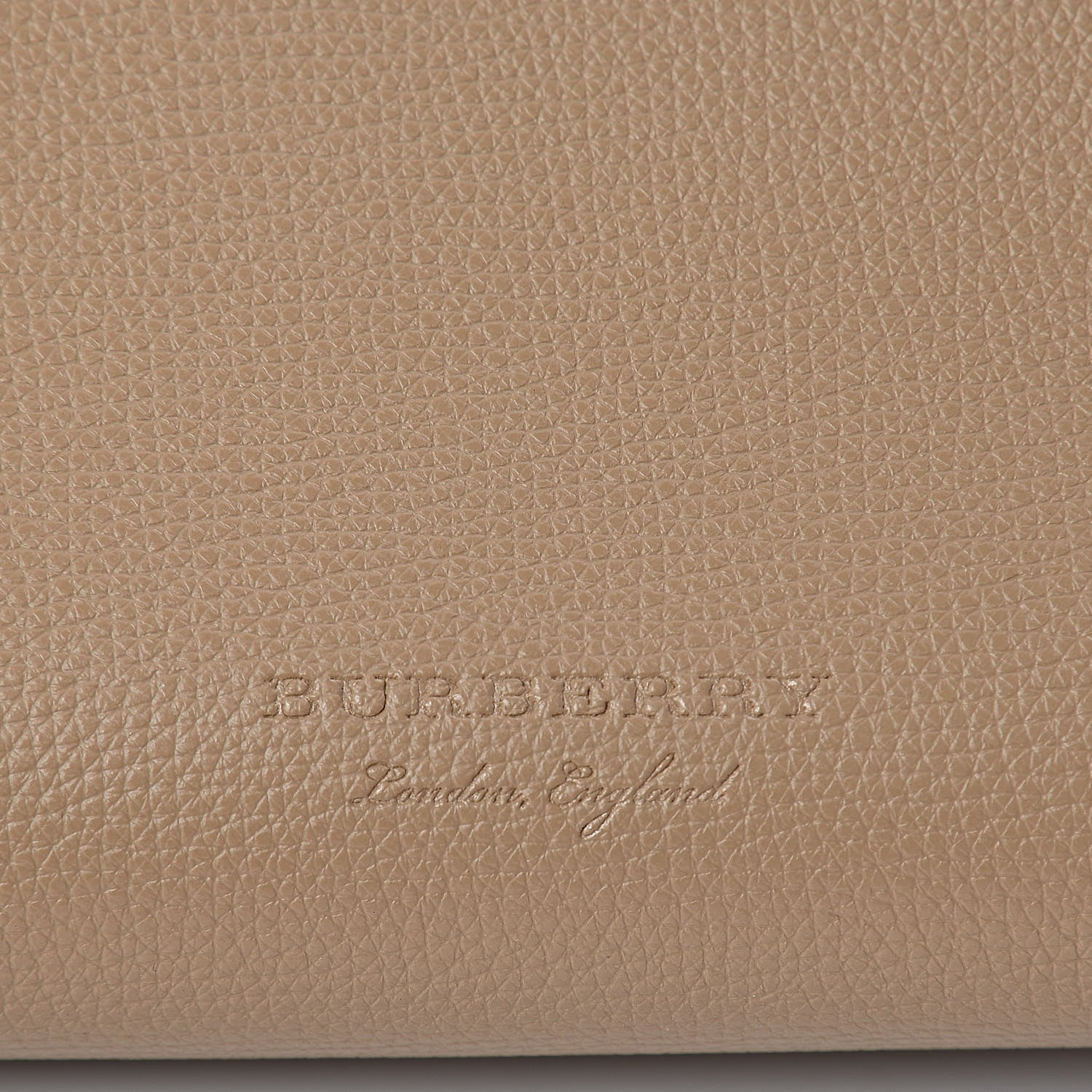 Burberry Grainy Calfskin Haymarket Check Medium Reversible Tote Camel 11 of 20