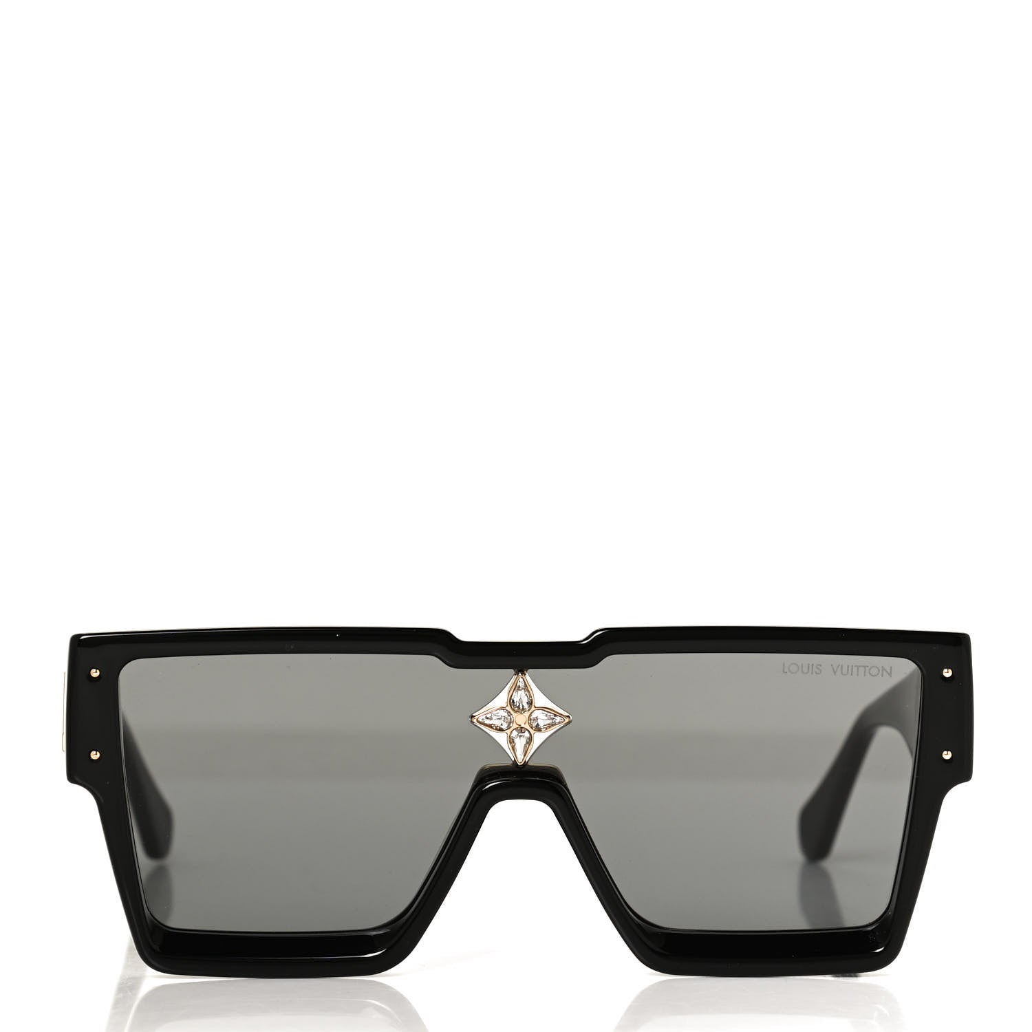 Louis Vuitton Acetate Swarovski Crystal Cyclone Sunglasses Z1578W Black 2 of 8