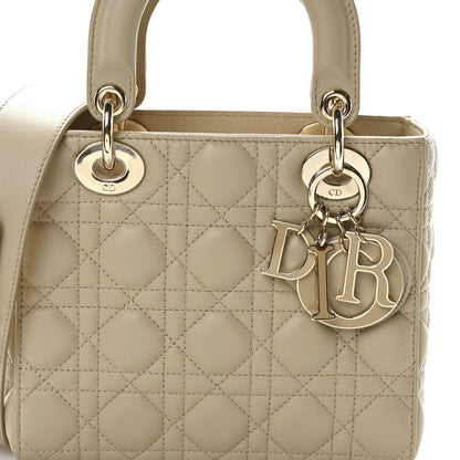 Christian Dior Lambskin Cannage Small My ABCDior Lady Dior Corda 8 of 10