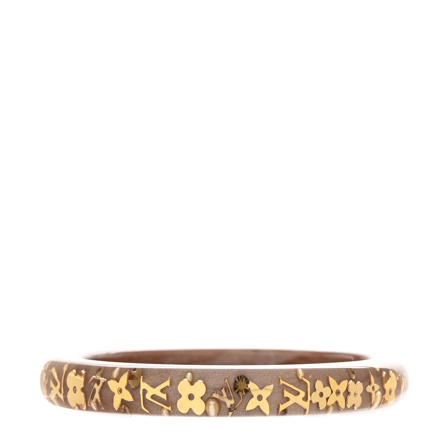 Resin Swarovski Medium Inclusion Bracelet PM Mocha