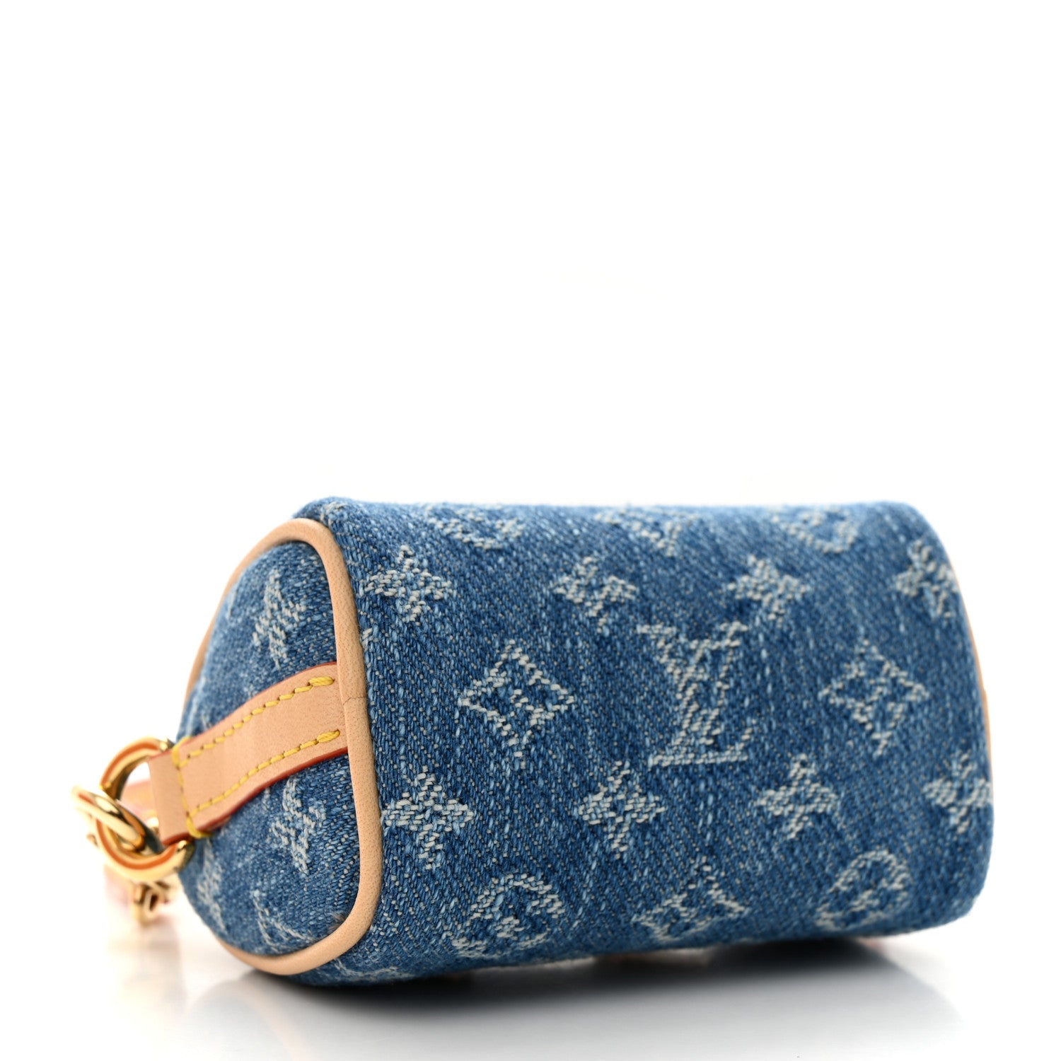 Louis Vuitton Monogram Micro Speedy Bag Charm Denim Sunset Blue 4 of 7