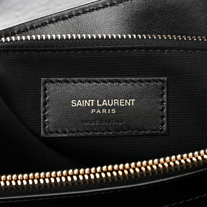 Saint Laurent Calfskin Y Quilted Monogram Medium Loulou Chain Satchel Black 7 of 13
