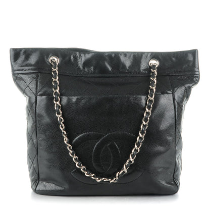 Chanel Soft Caviar Large Timeless CC Shopping Tote Black 1 of 8