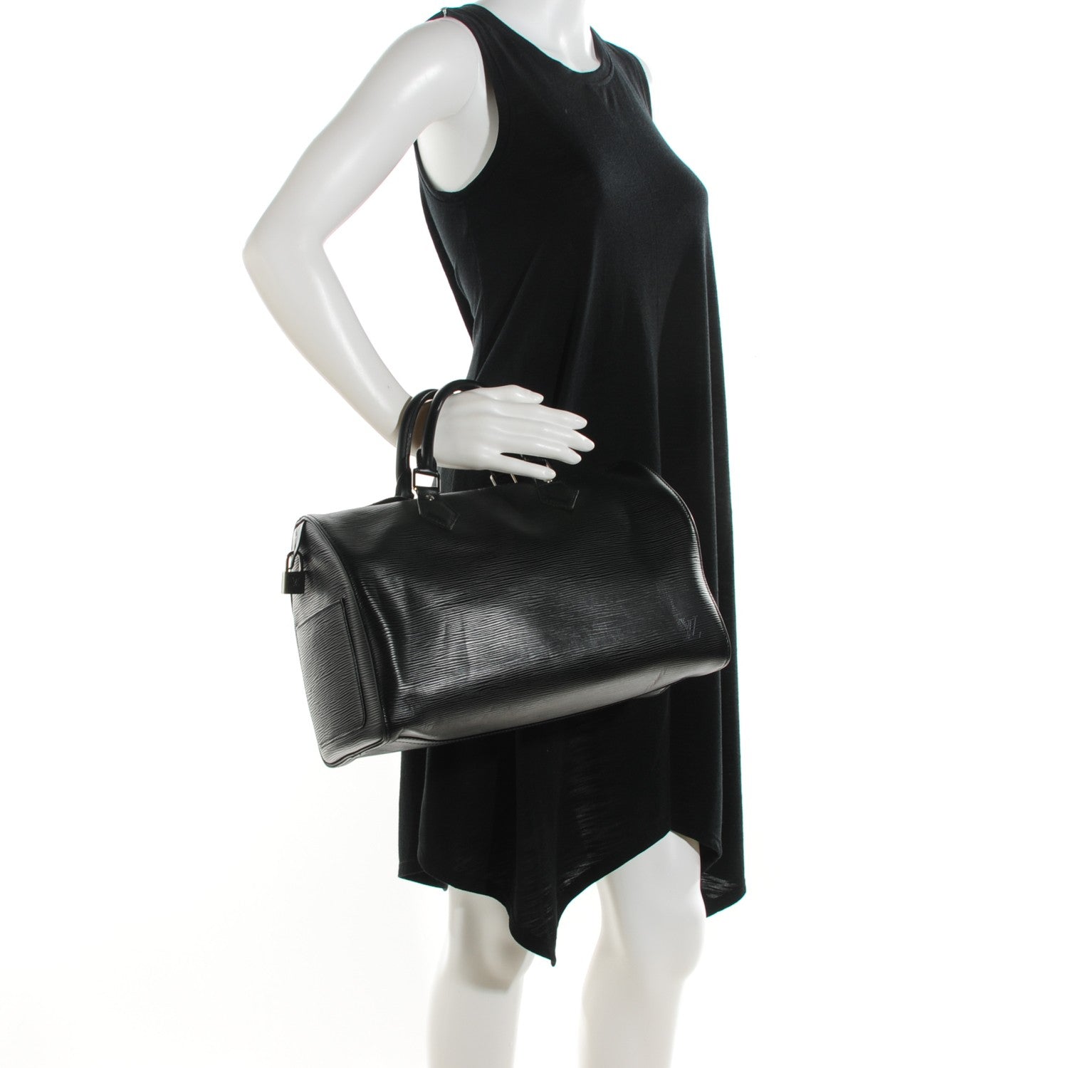 Louis Vuitton Epi Speedy 35 Black 2 of 7