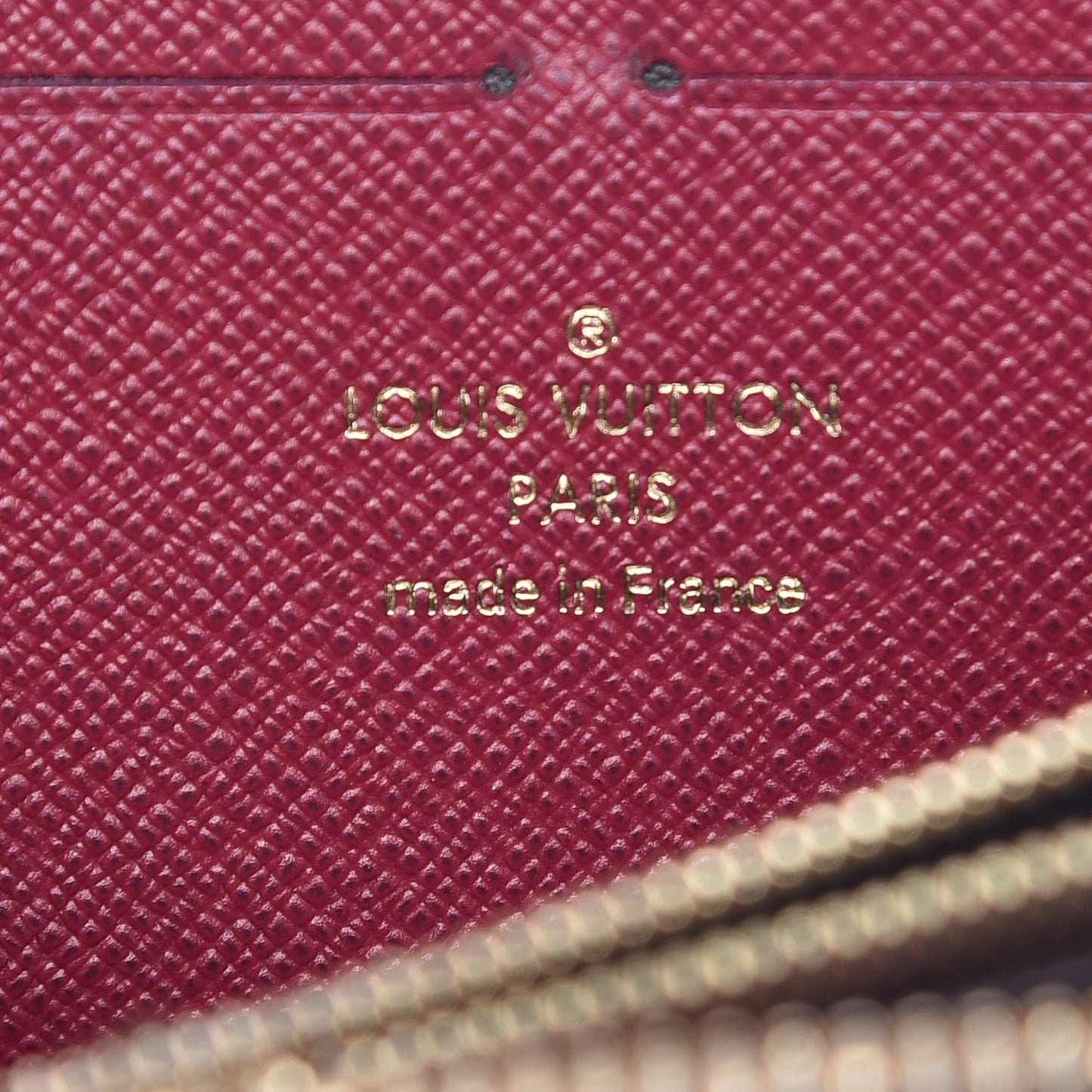 Monogram Clemence Wallet Fuchsia