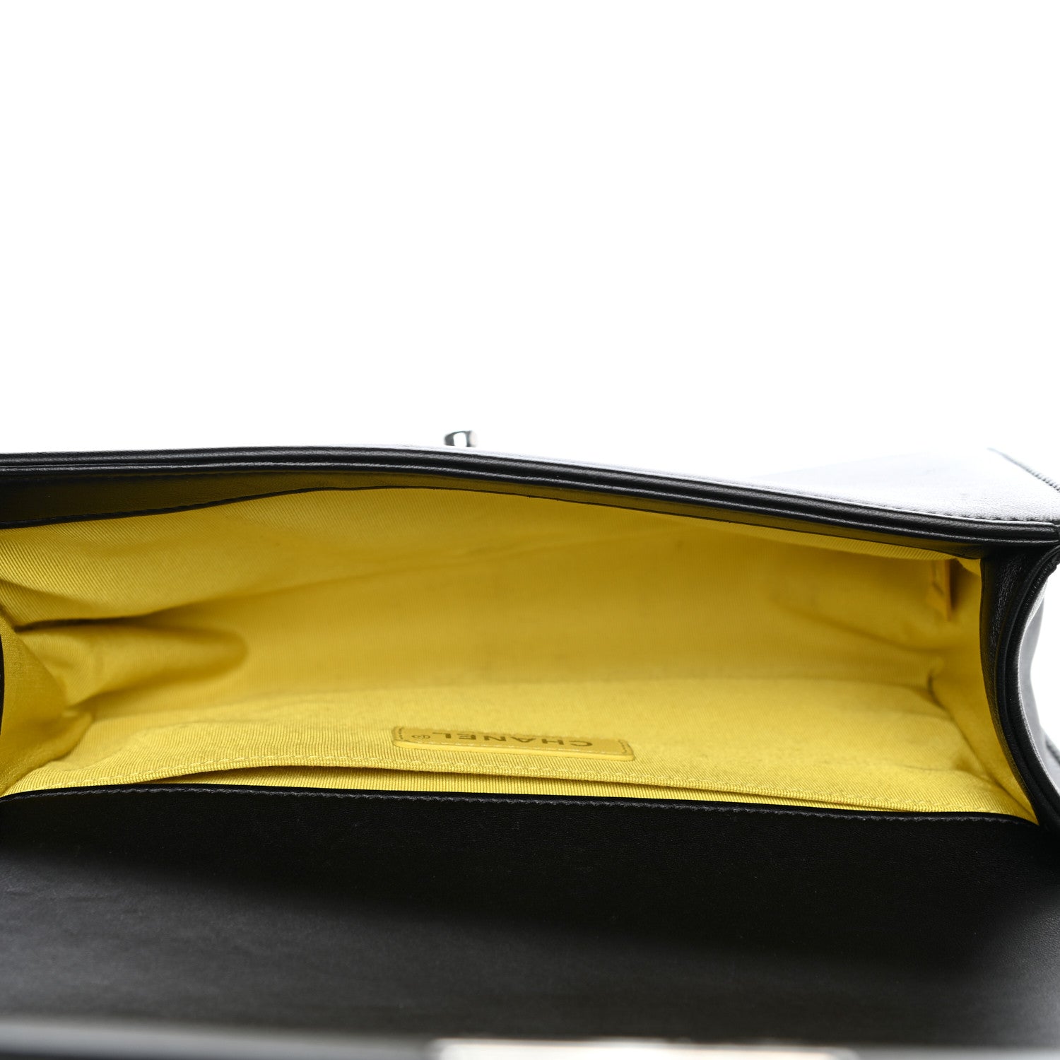 Chanel Lambskin Tweed Woven Medium Chevron Boy Flap Black 5 of 11