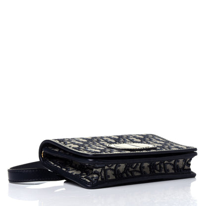 Christian Dior Oblique 30 Montaigne 2-In-1 Pouch Blue 3 of 5
