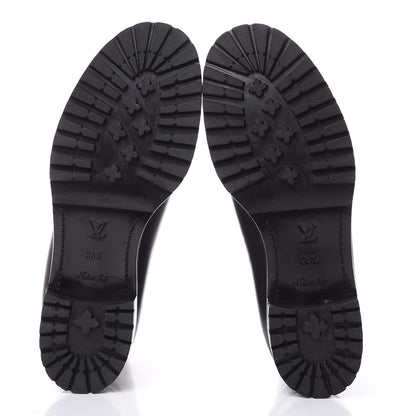 Louis Vuitton Calfskin Monogram Suzy Boots 36.5 Black 5 of 10