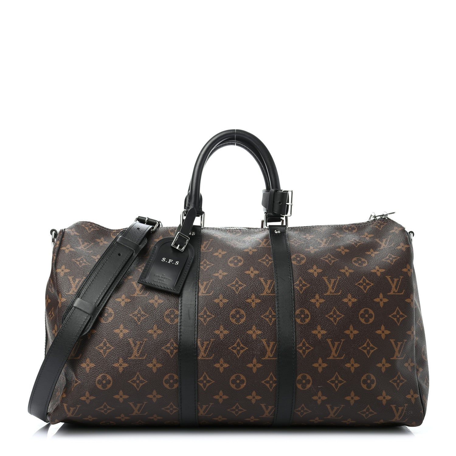 Louis Vuitton Monogram Macassar Keepall Bandouliere 45 1 of 9
