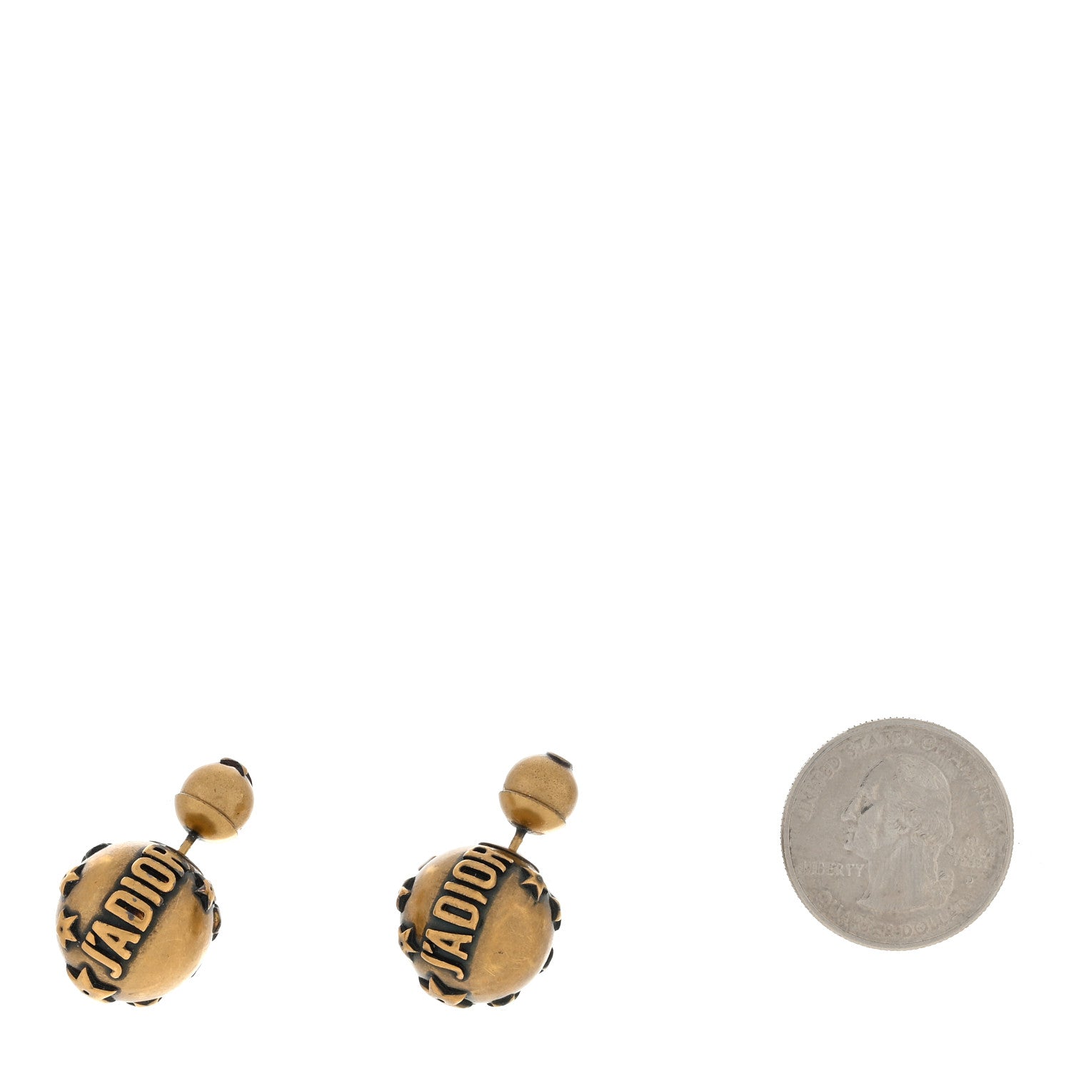 Christian Dior Metal J'Adior Mise En Dior Tribal Earrings Gold 2 of 4