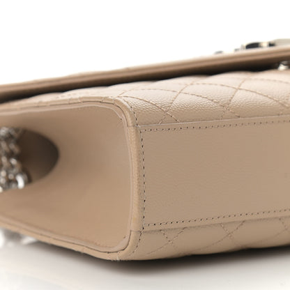 Saint Laurent Grain De Poudre Textured Mixed Matelasse Medium Triquilt Monogram Satchel Dark Beige 8 of 13