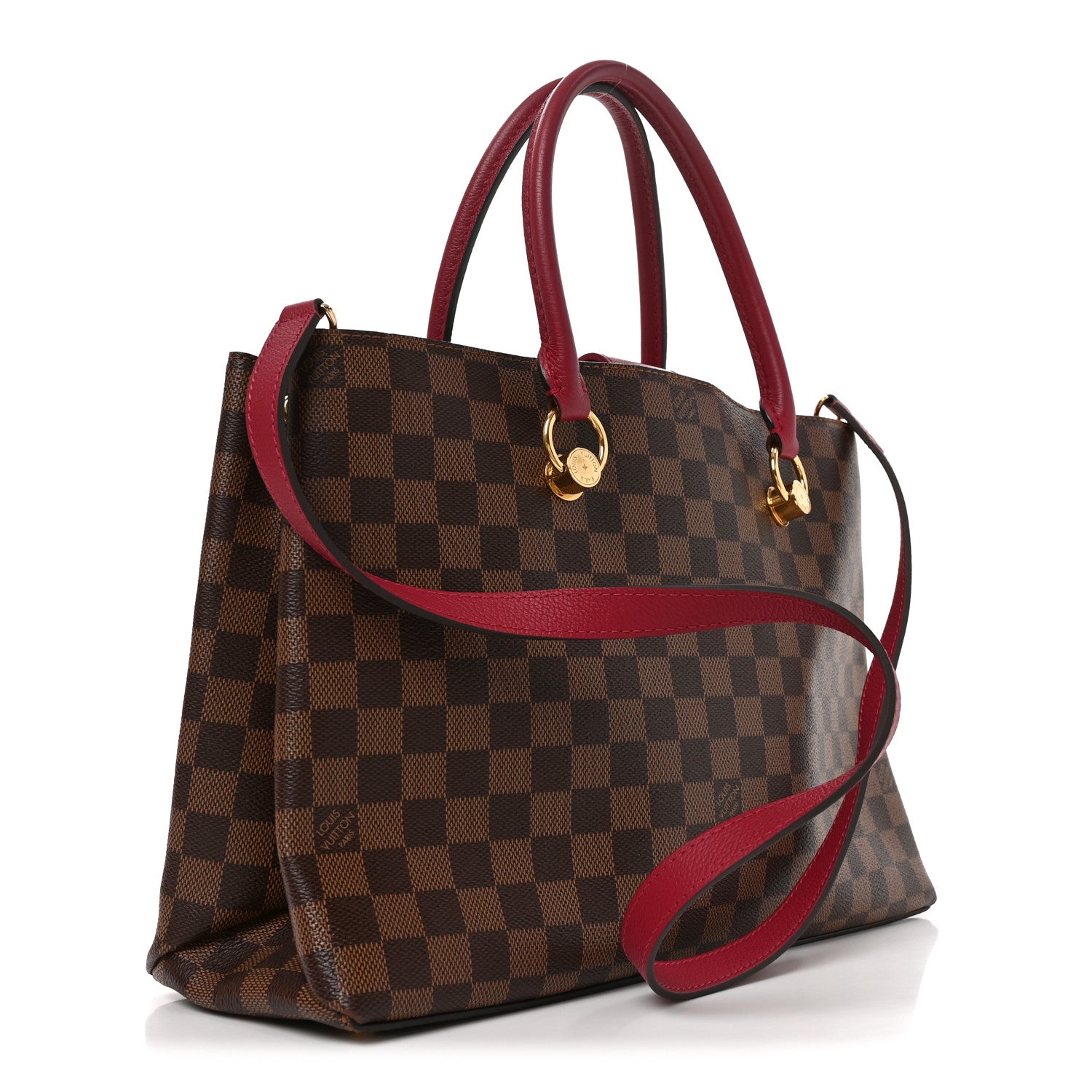 Louis Vuitton Damier Ebene LV Riverside Lie De Vin 3 of 9