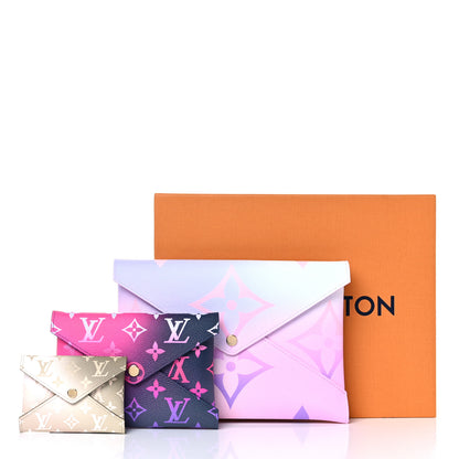 Louis Vuitton Monogram Giant Spring In The City Kirigami Pochette Set Sunrise Pastel Midnight Fuchsia Sunset Kaki 10 of 10