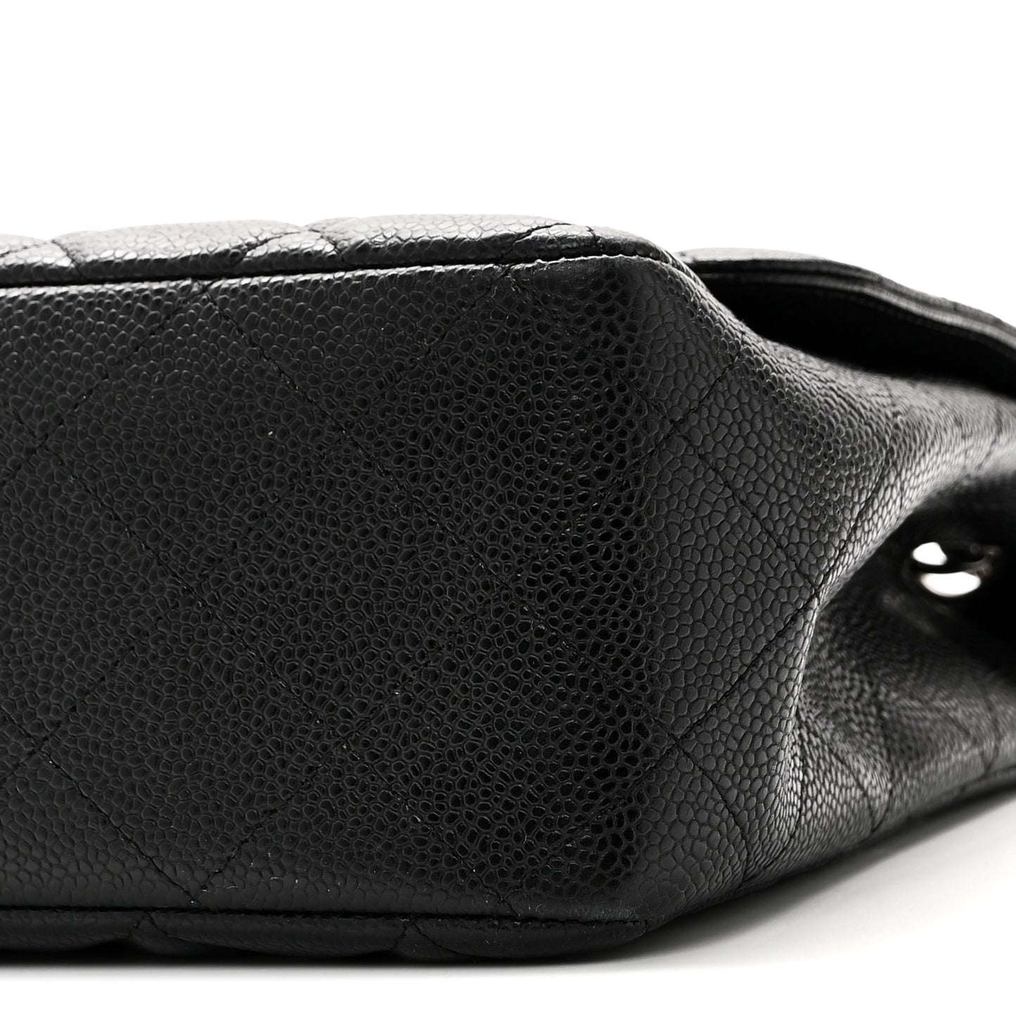 Caviar Quilted Jumbo Single Flap Black