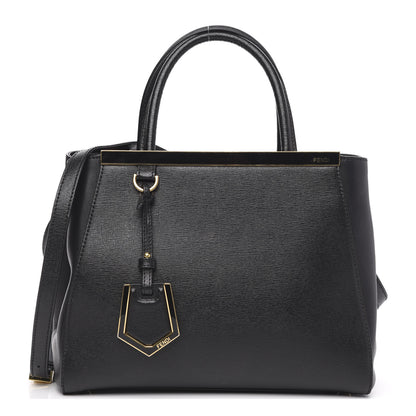 Fendi Vitello Elite Petite 2Jours Tote Black 1 of 10
