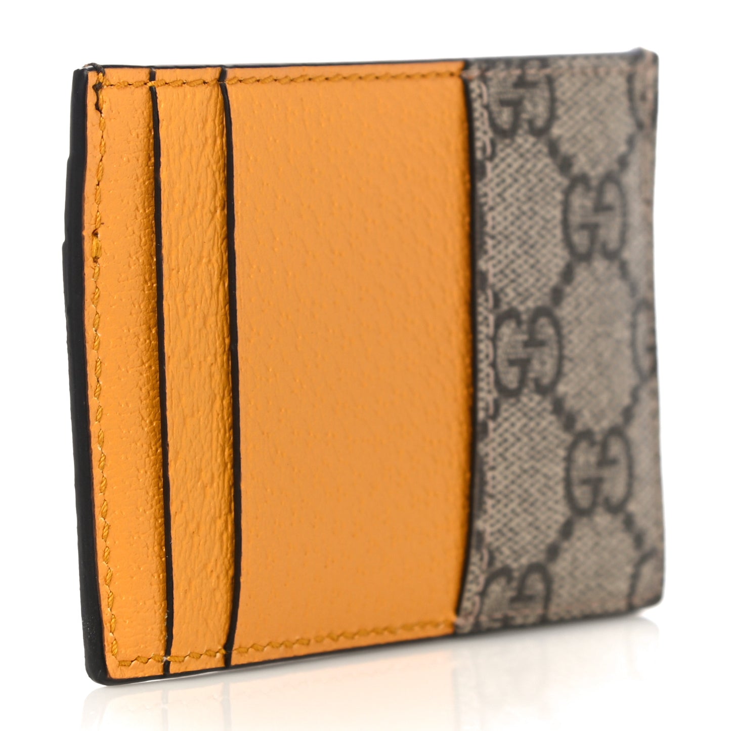 GG Supreme Monogram Neo Vintage Card Holder Beige Crop New Acero
