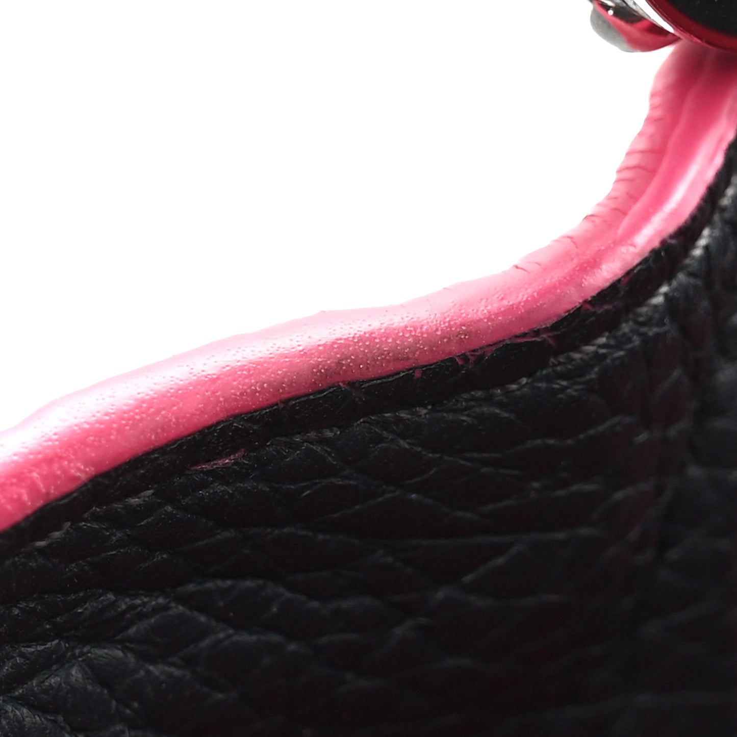 Taurillon Capucines PM Cobalt Fuchsia