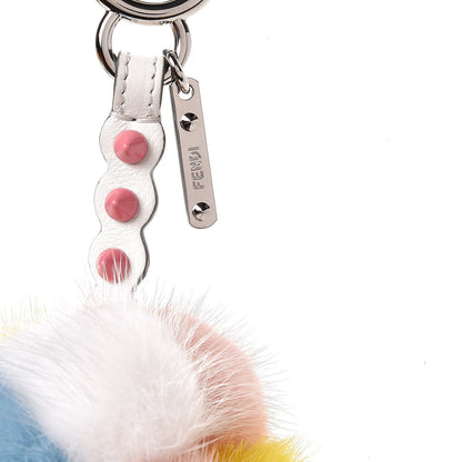Fendi Mink Fur Calfskin Fun Fair Bag Charm Multicolor 5 of 7
