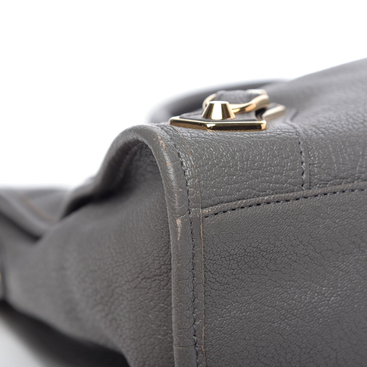 Balenciaga Chevre Gold Metallic Edge City Gris Acier 8 of 12