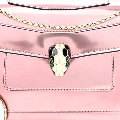 Bulgari Metallic Calfskin Serpenti Forever Crossbody Bag Rose Quartz 7 of 9