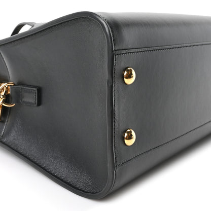 Saint Laurent Calfskin Monogram Baby Cabas Black 9 of 10