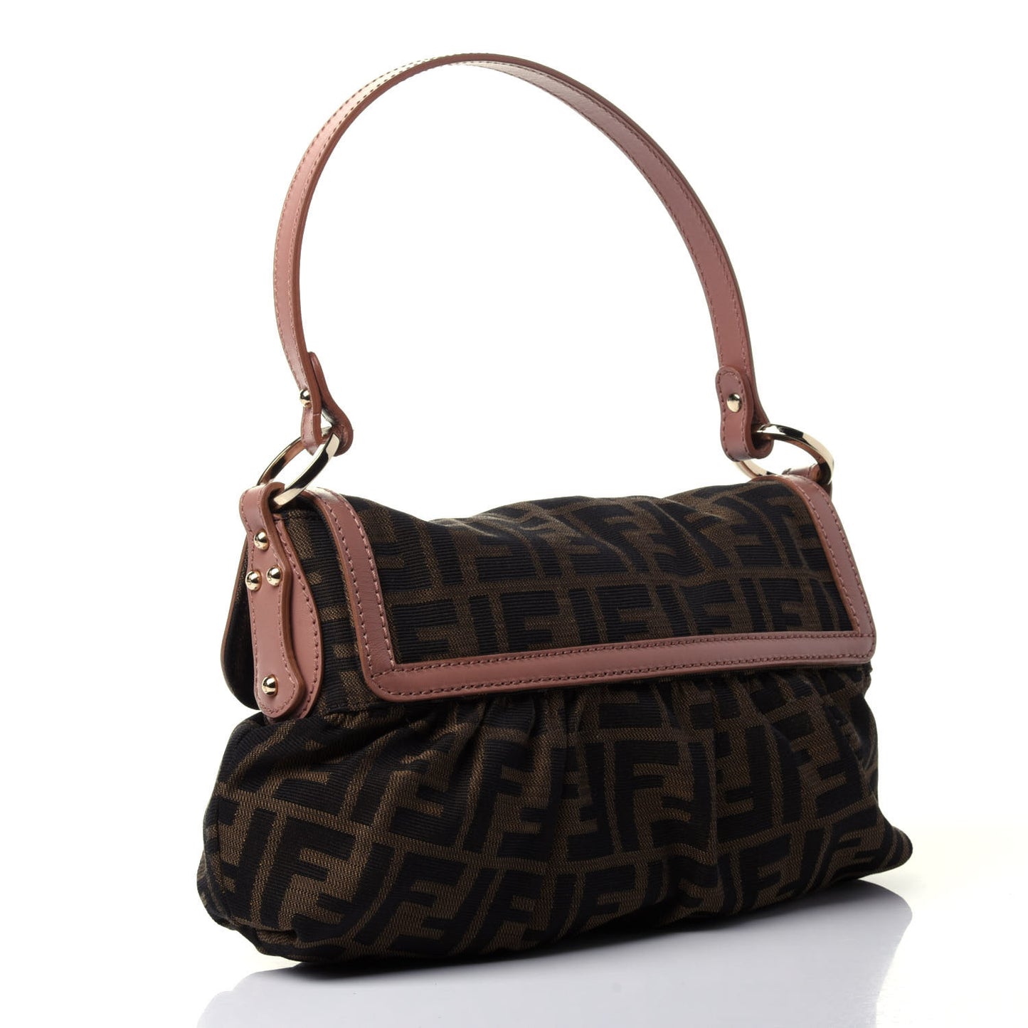 Zucca Cuoio Lucido Small Chef Shoulder Bag Tobacco Bois de Rose