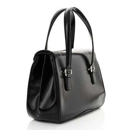 Gucci Regent Calfskin Medium Lady Lock Satchel Black 3 of 12