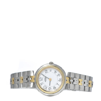 Hermes Stainless Steel 25mm Profile Quartz Watch Gold 3 of 7