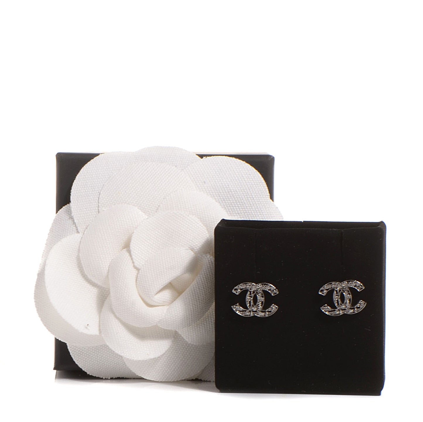 CC Chain Earrings Dark Silver