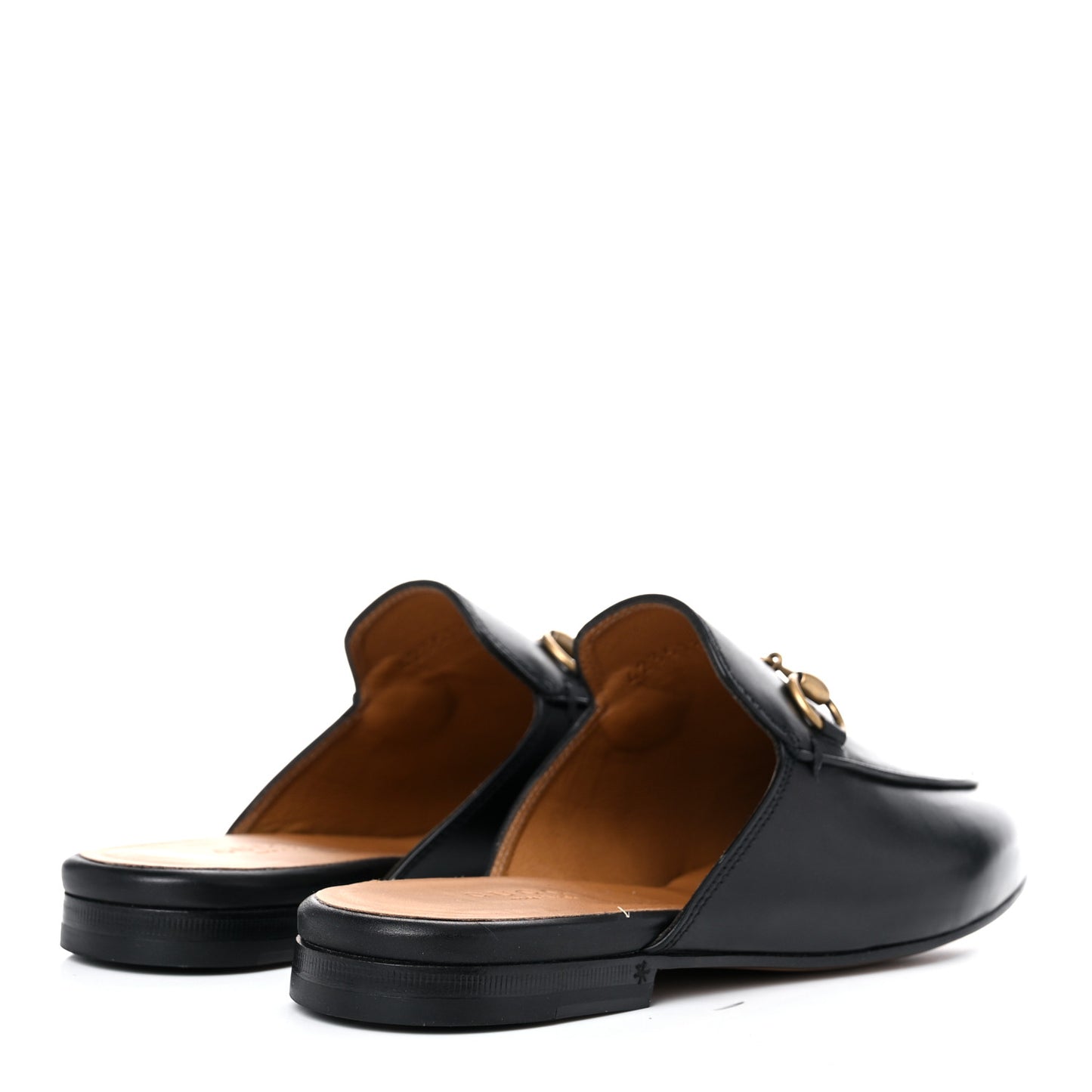 Calfskin Womens Princetown Slippers 36 Black